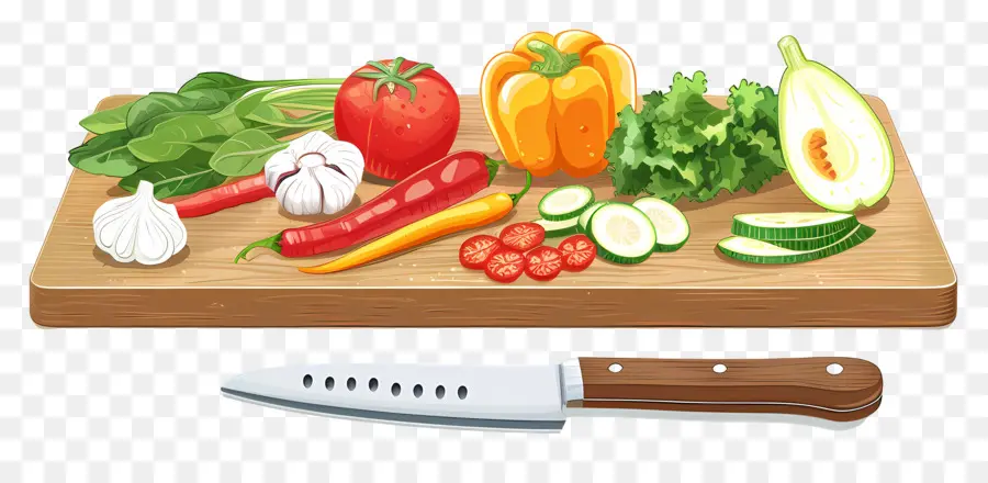 Légumes，Planche à Découper PNG