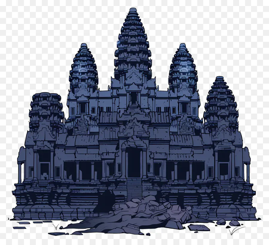 Angkor Wat，Ancien Temple PNG