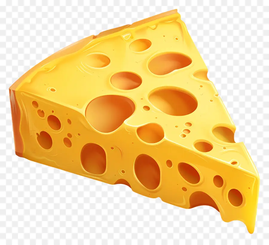 Une Tranche De Fromage，Fromage PNG