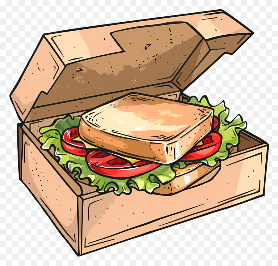 Sandwich Dans La Boîte，Sandwich PNG