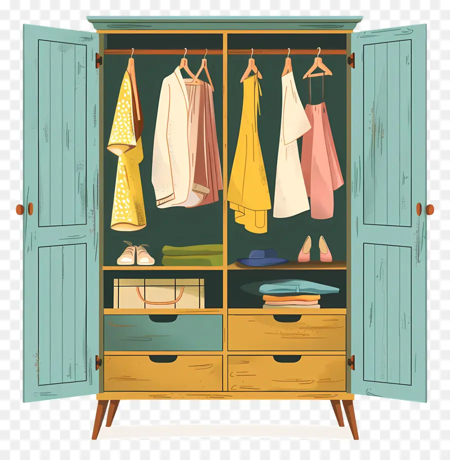 Armoire à Vêtements，Vêtements Rack PNG