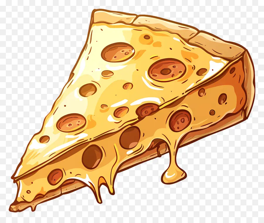 Une Tranche De Fromage，Pizza PNG