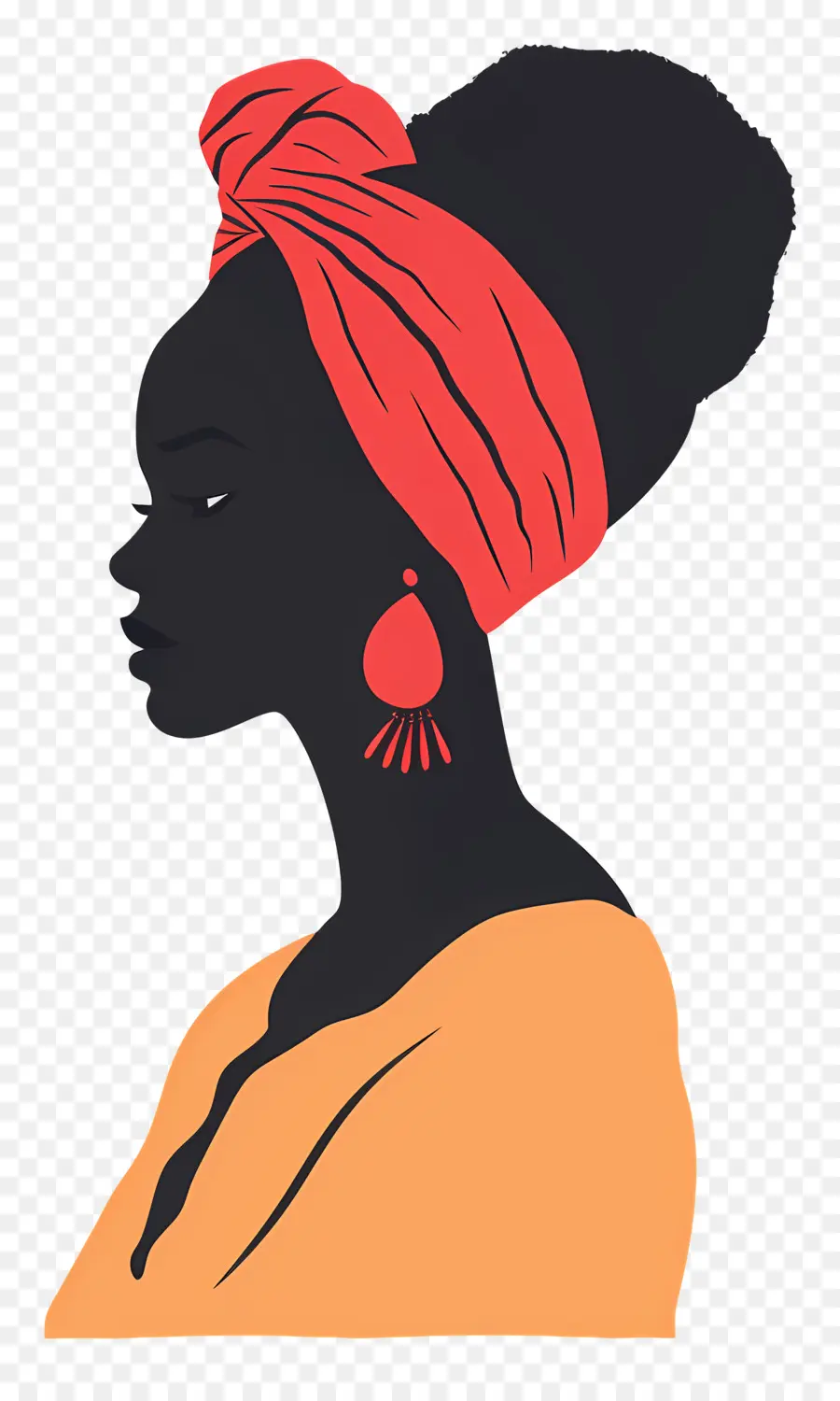 Femme Africaine，Turban PNG