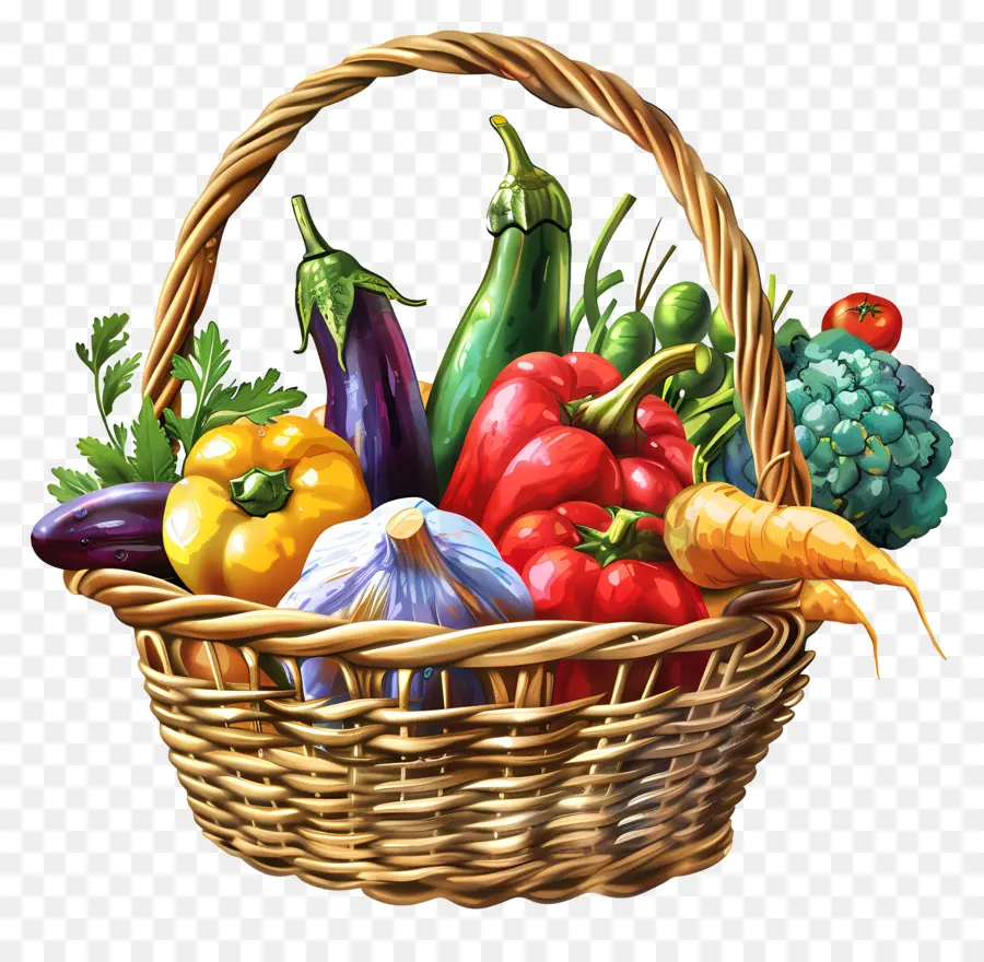 Panier De Légumes，Panier PNG