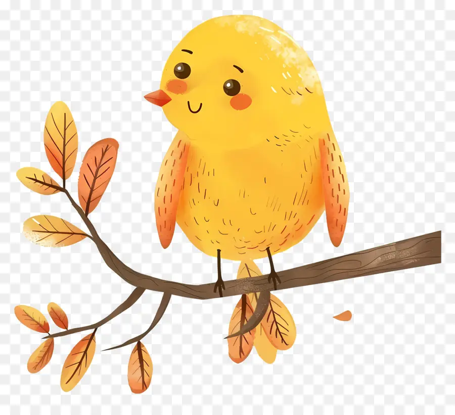 Joli Oiseau Sur Une Branche，Bifurquer PNG