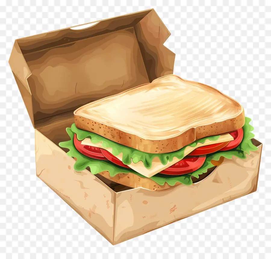 Sandwich Dans La Boîte，Sandwich PNG