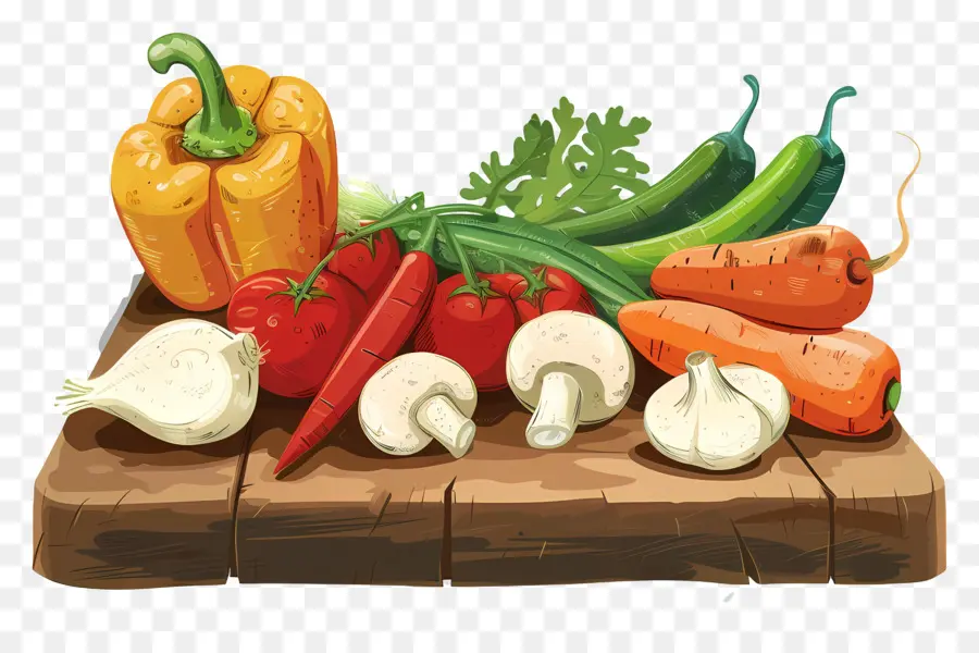 Légumes，Planche à Découper PNG