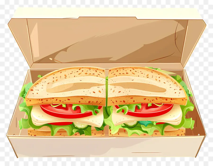 Sandwich En Boîte，Déjeuner PNG