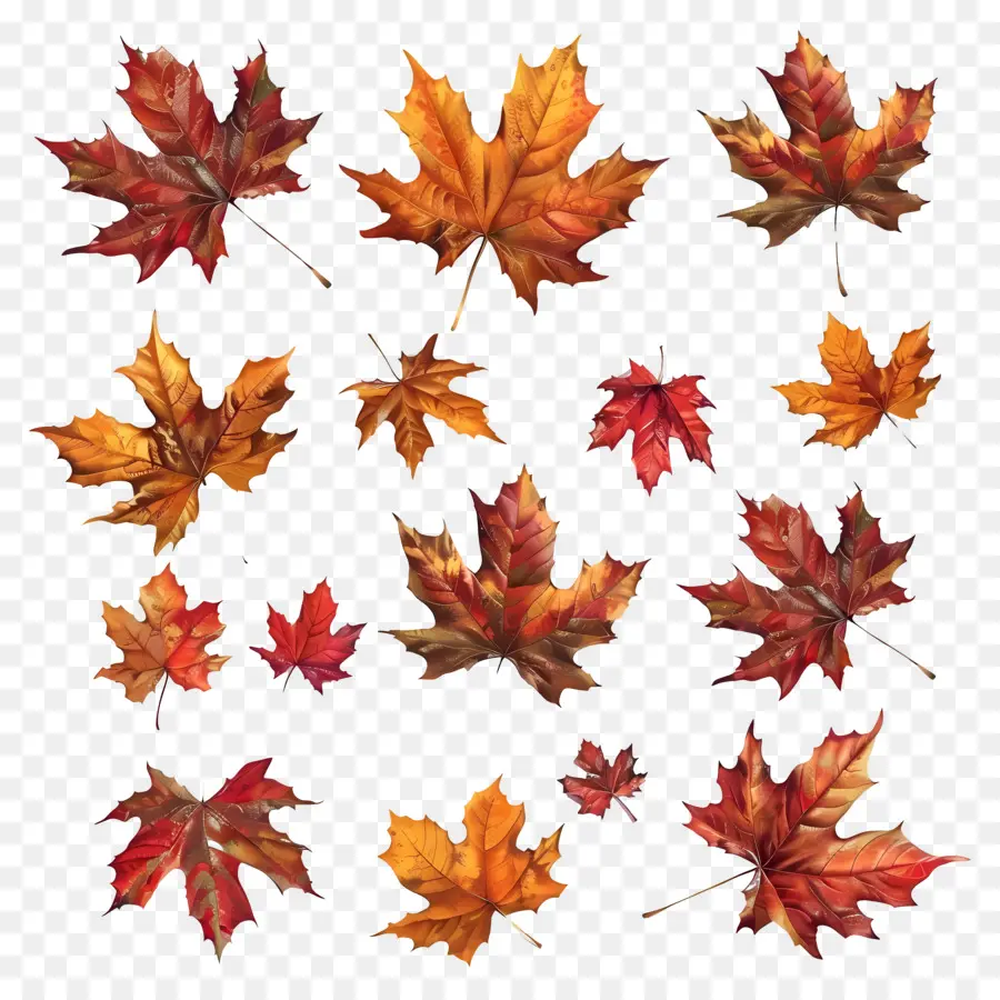 Feuilles Assorties，Automne PNG