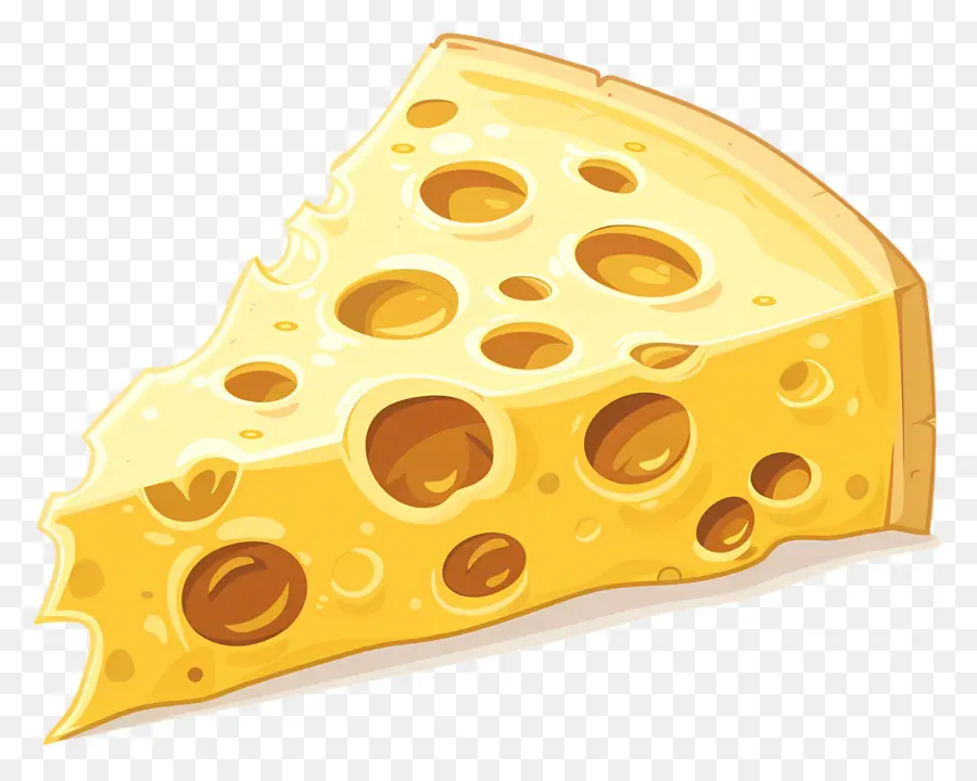 Une Tranche De Fromage，Fromage PNG