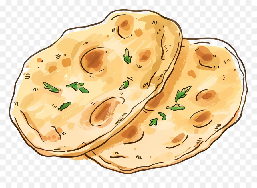 Pain Naan，Pain Plat Indien PNG