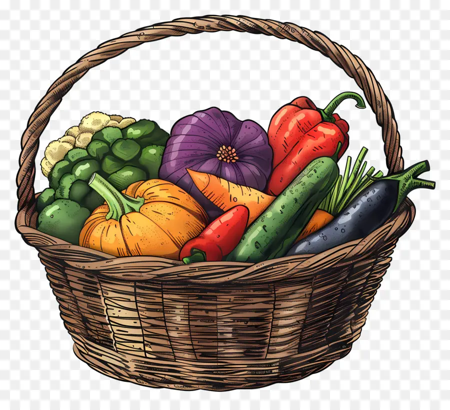 Panier De Légumes，Légumes PNG