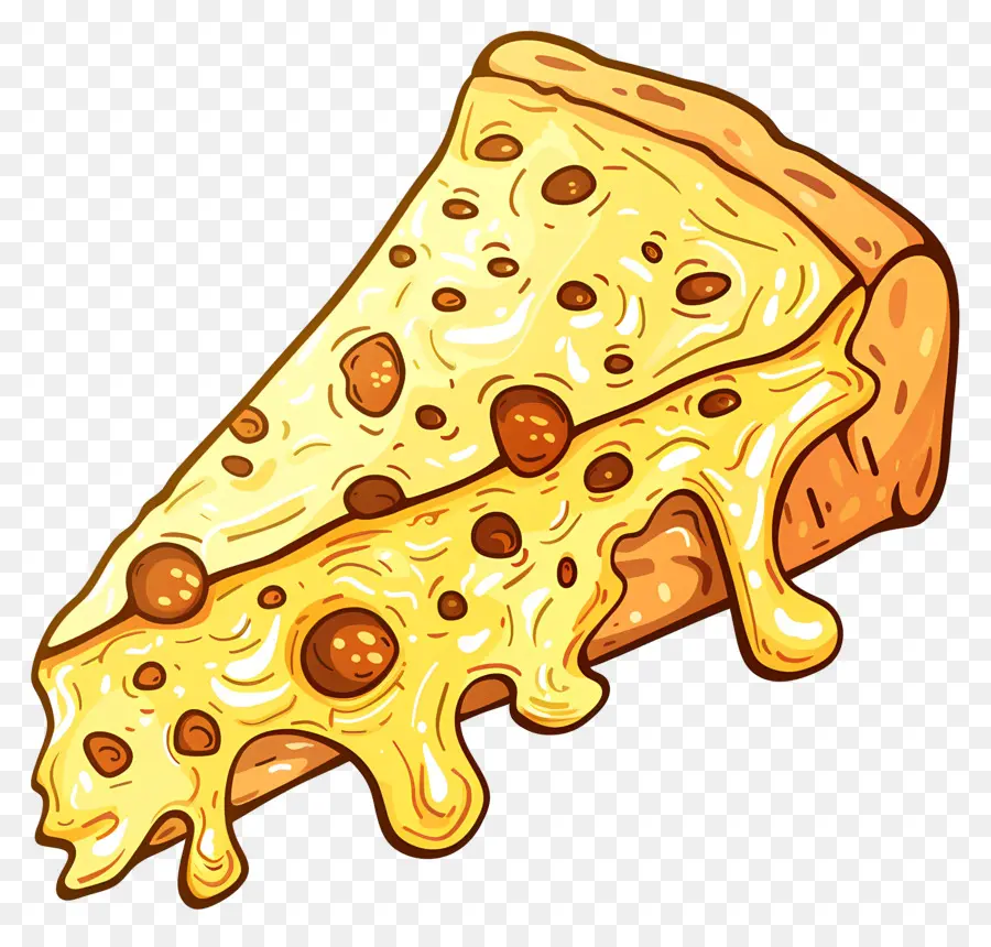 Une Tranche De Fromage，Pizza Au Fromage PNG