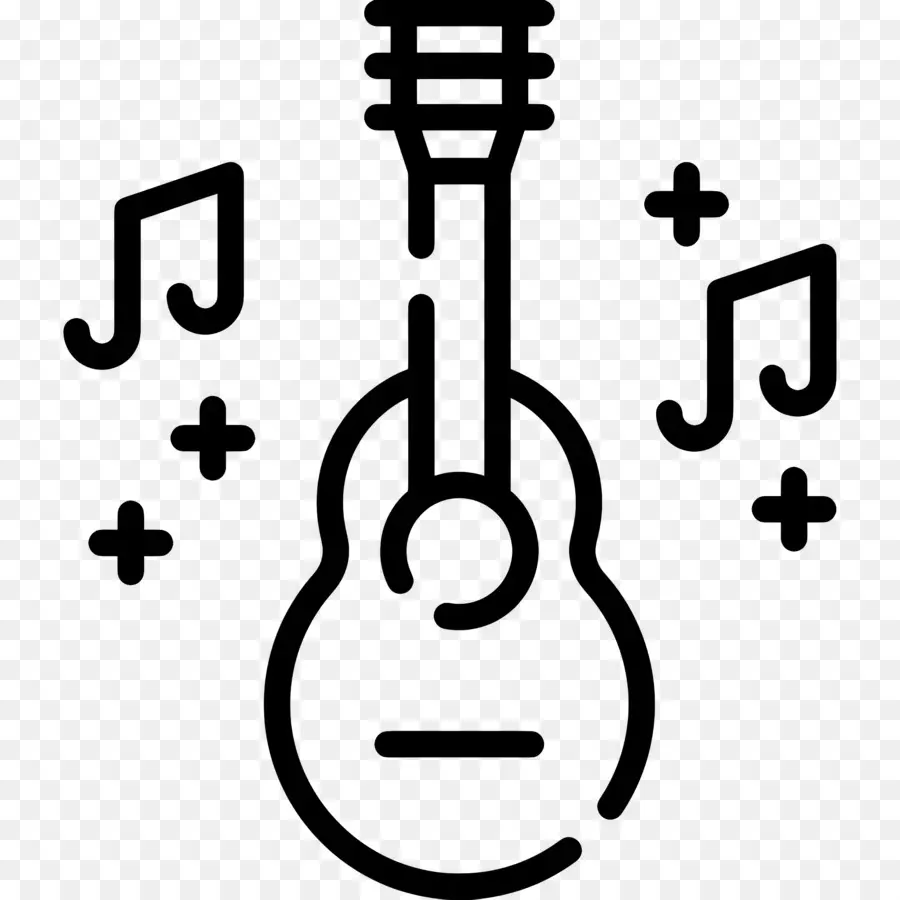 Guitare，Notes De Musique PNG