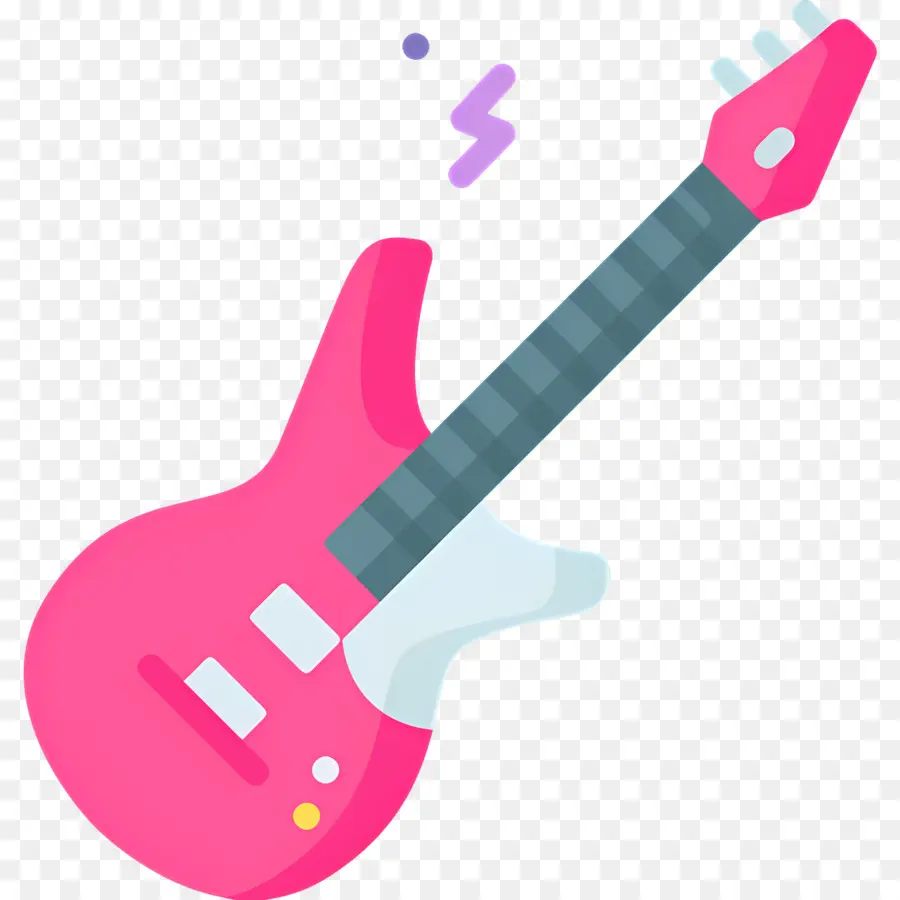 Rose Guitare，Les Ondes Sonores PNG