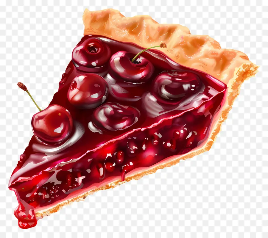 La Tarte Aux Cerises，Sauce Au Chocolat PNG