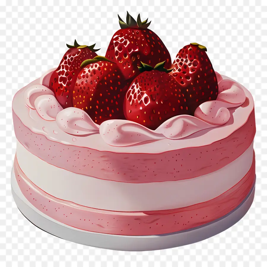 Gâteau Aux Fraises，Dessert PNG