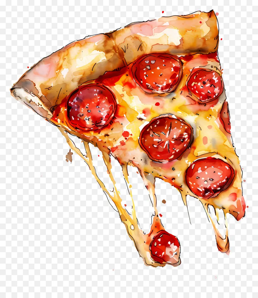 Tranche De Pizza，Pizza PNG