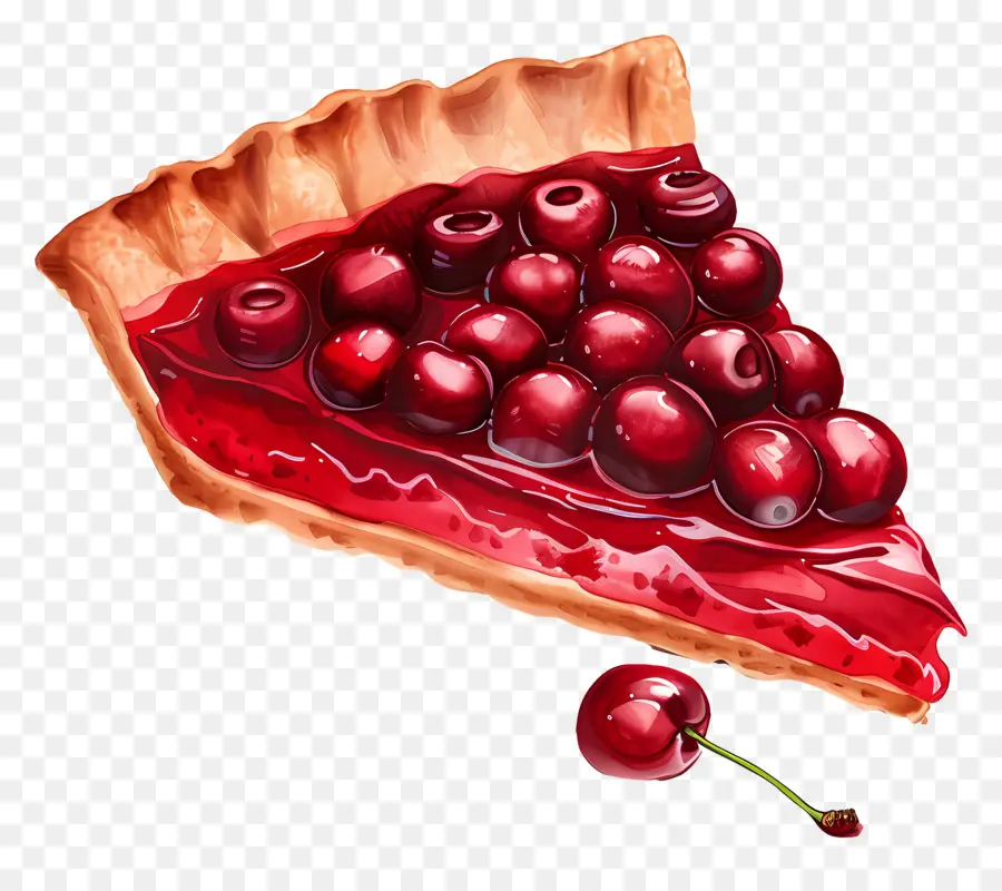 Tarte Aux Cerises，Dessert PNG