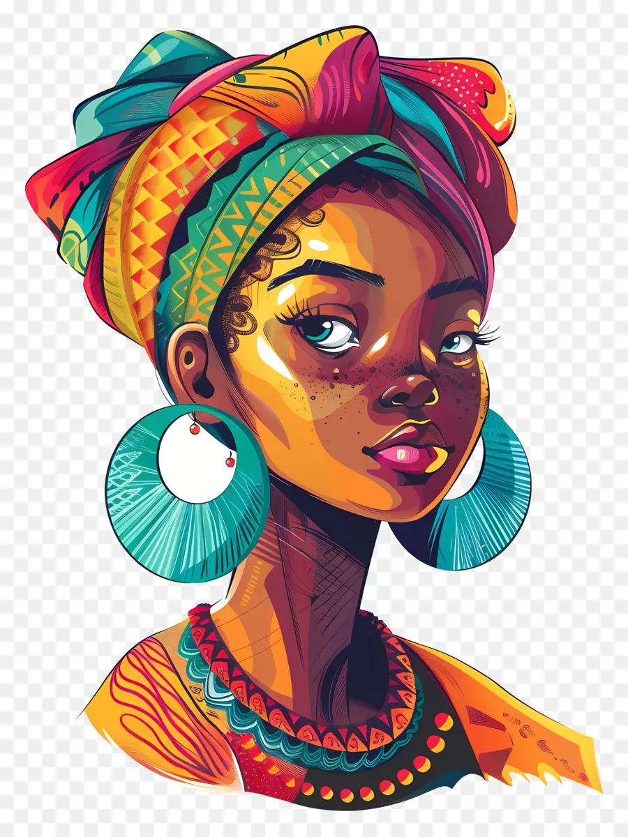 Femme Africaine，Femme Avec Bandeau PNG