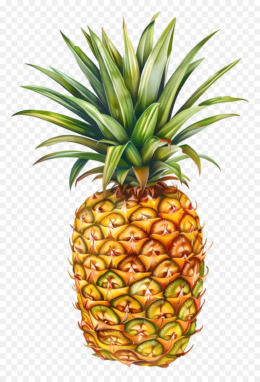 L'ananas，Ananas Bien Mûr PNG