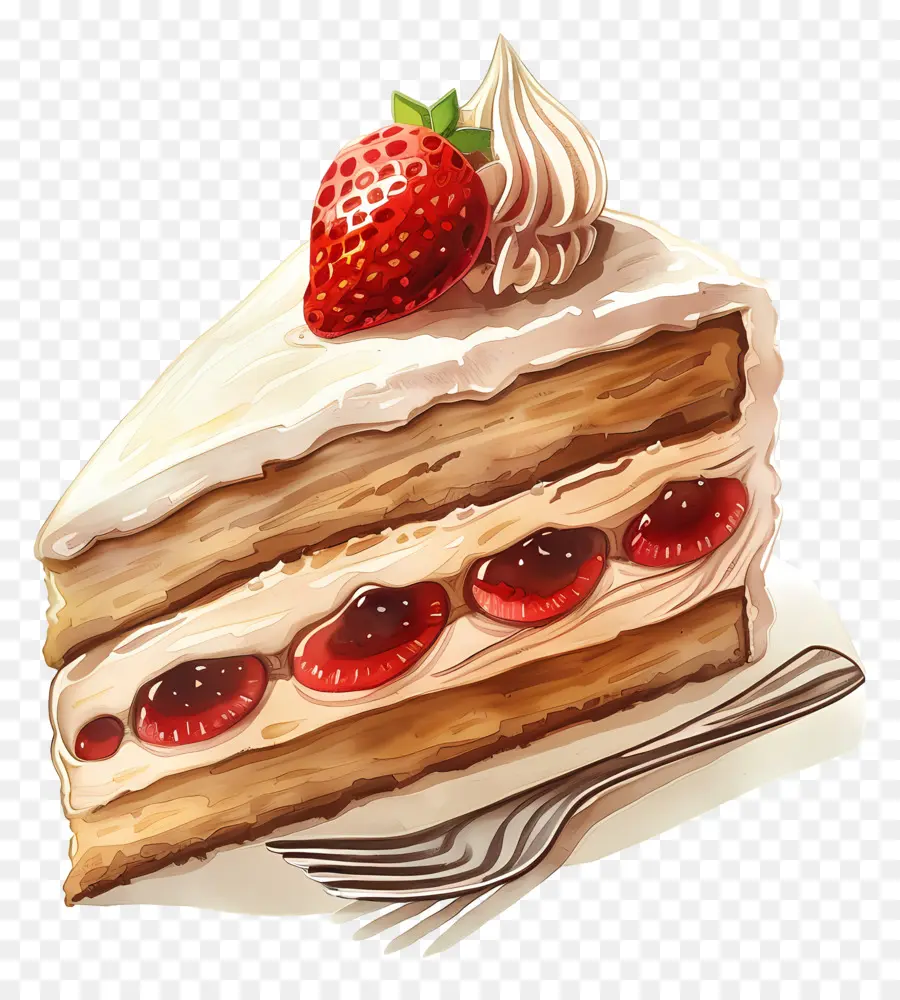 Tranche De Gâteau，Dessert PNG