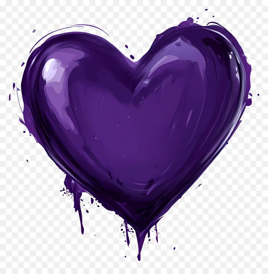 Coeur Violet，Cœur PNG