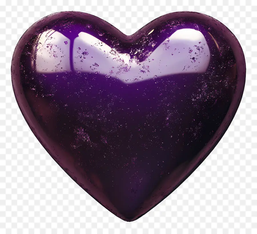 Coeur Violet，Amour PNG