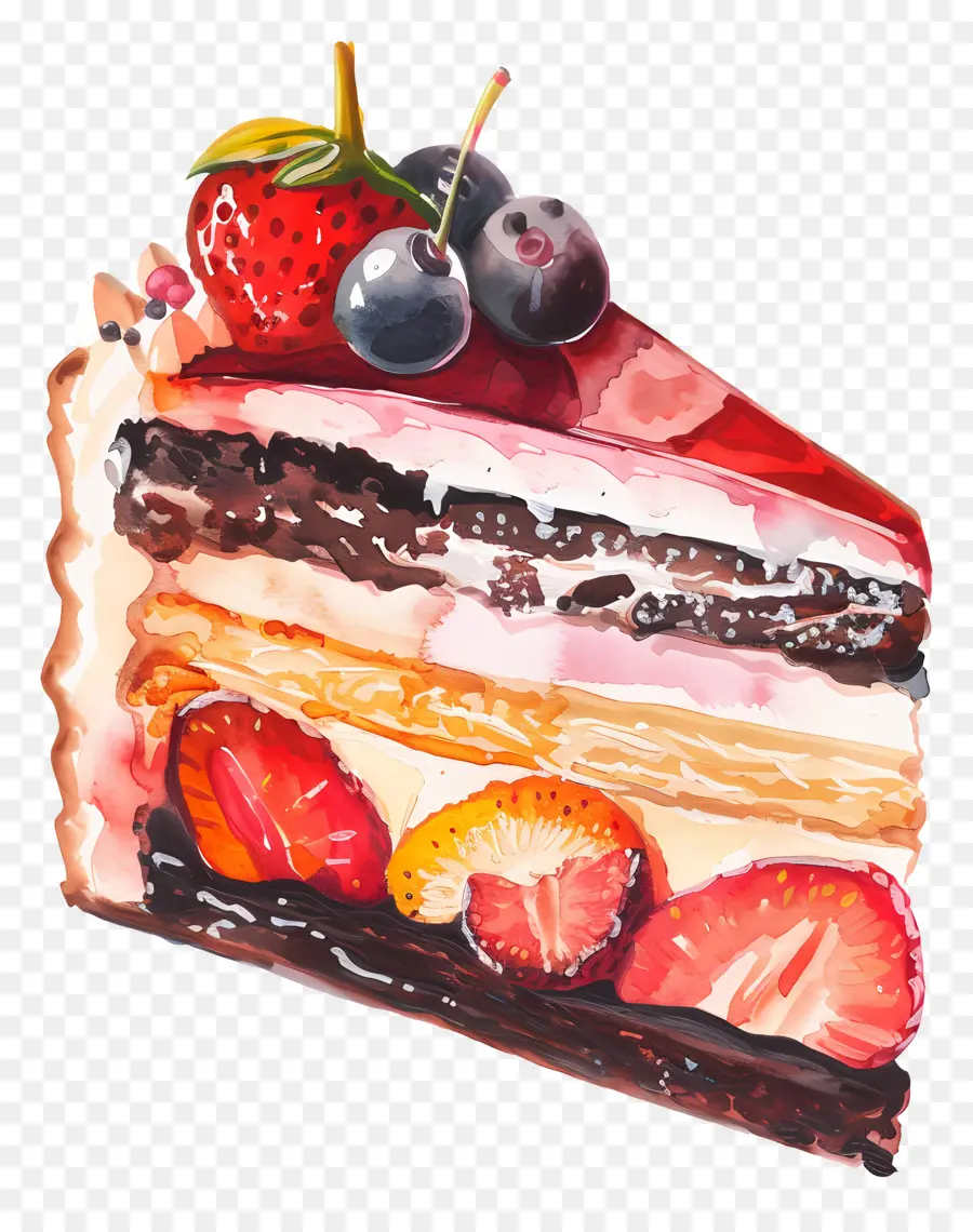 Tranche De Gâteau，Gâteau PNG