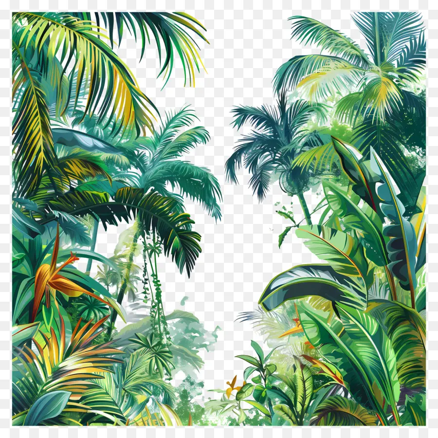 Jungle Tropicale Dense，Jungle Verte PNG