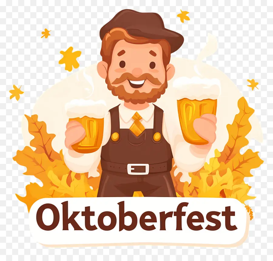 Oktoberfest，Personnage De Dessin Animé PNG