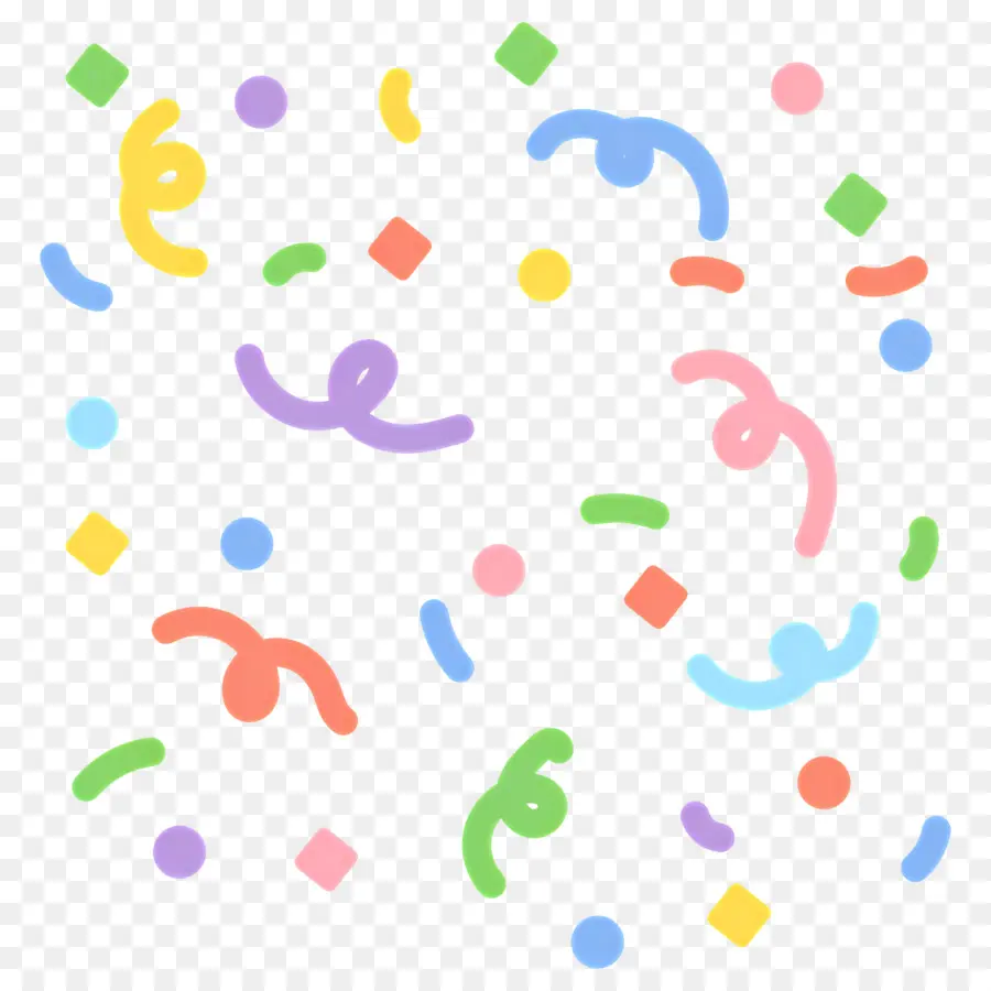 Confettis D'anniversaire，Confettis PNG