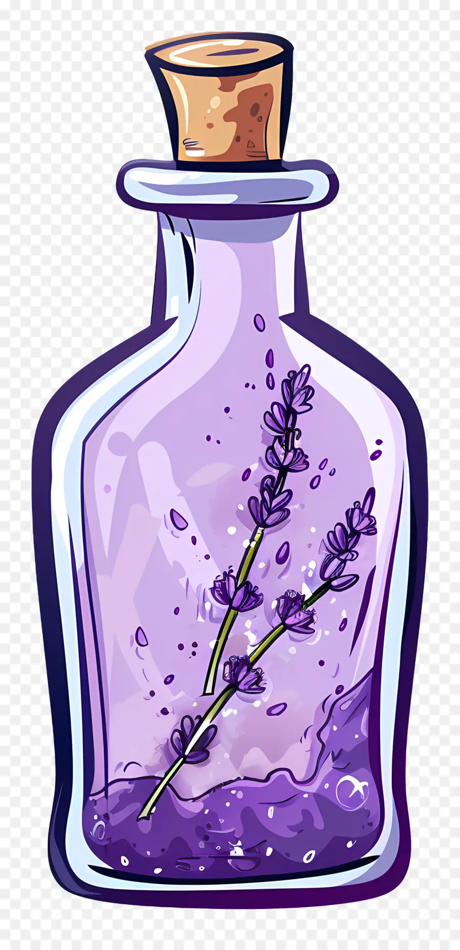 Bouteille De Potion De Lavande，La Lavande PNG