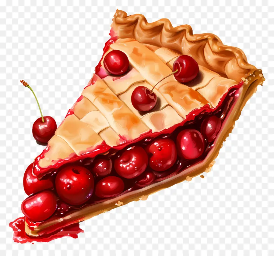 Tarte Aux Cerises，Dessert PNG