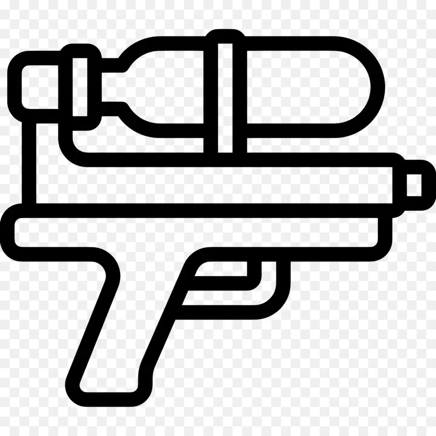 Pistolet à Eau，Arrière Plan Noir PNG