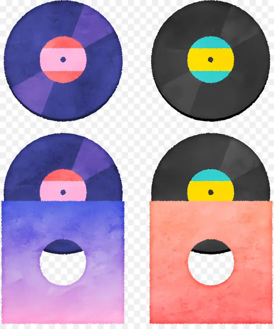 Musique，Disques Vinyles PNG