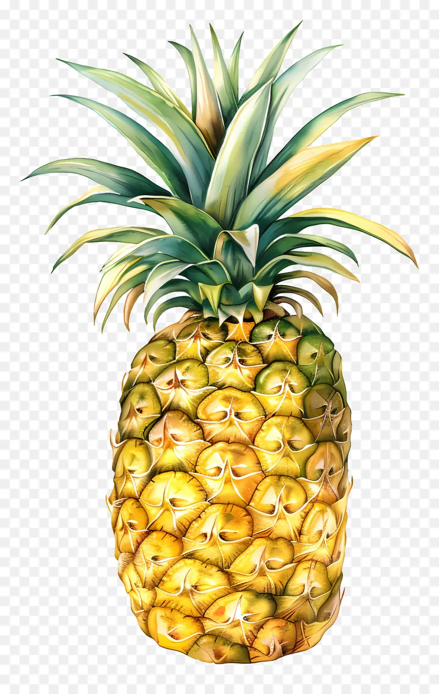 L'ananas，Peinture PNG