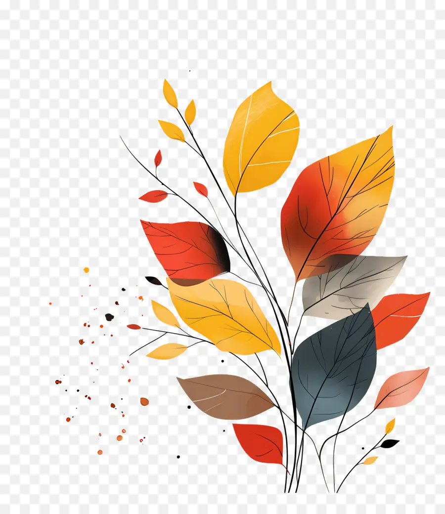 Feuilles D'automne，Automne PNG