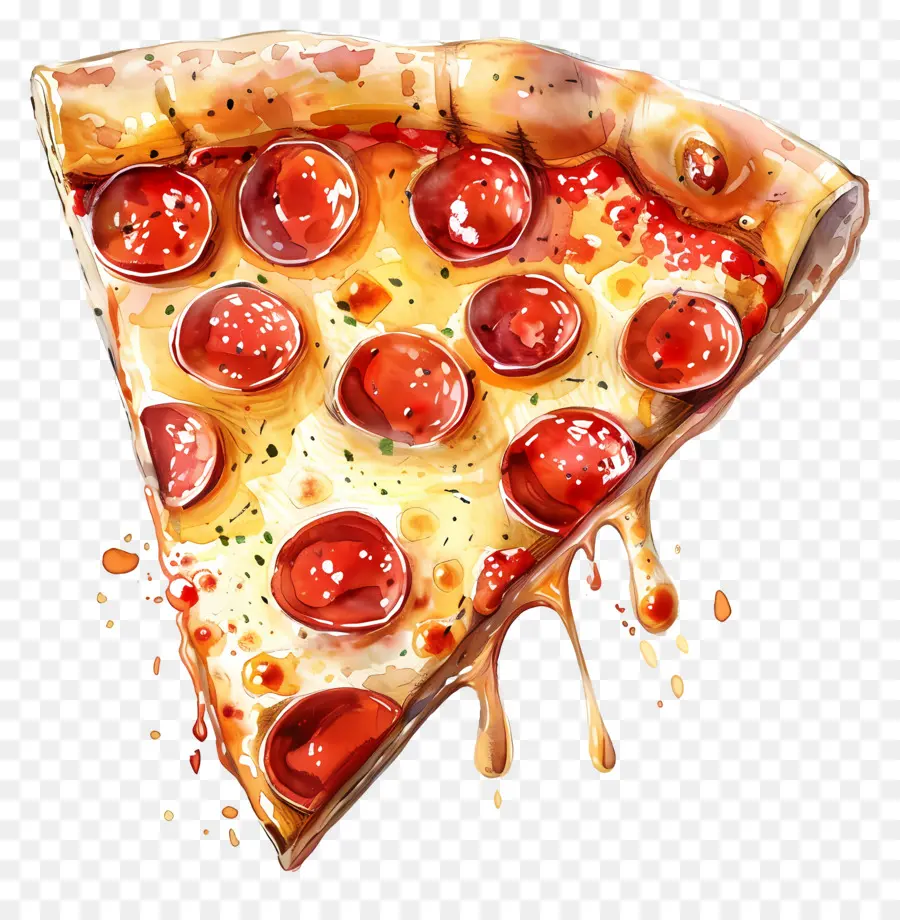 Tranche De Pizza，Pizza PNG