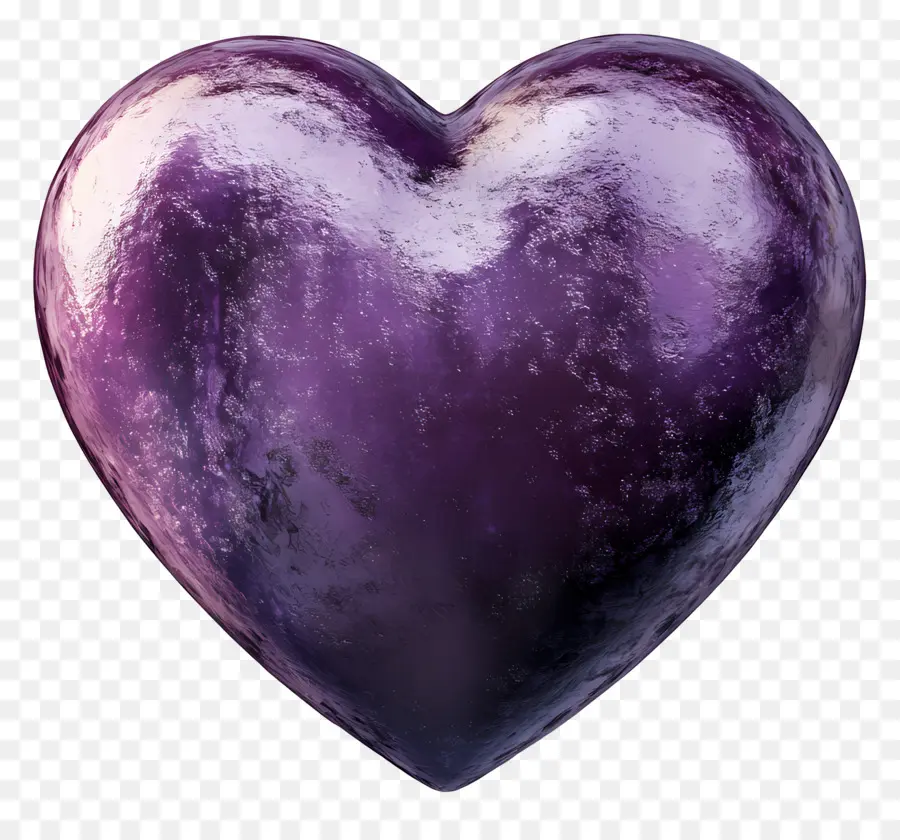 Coeur Violet，Amour PNG