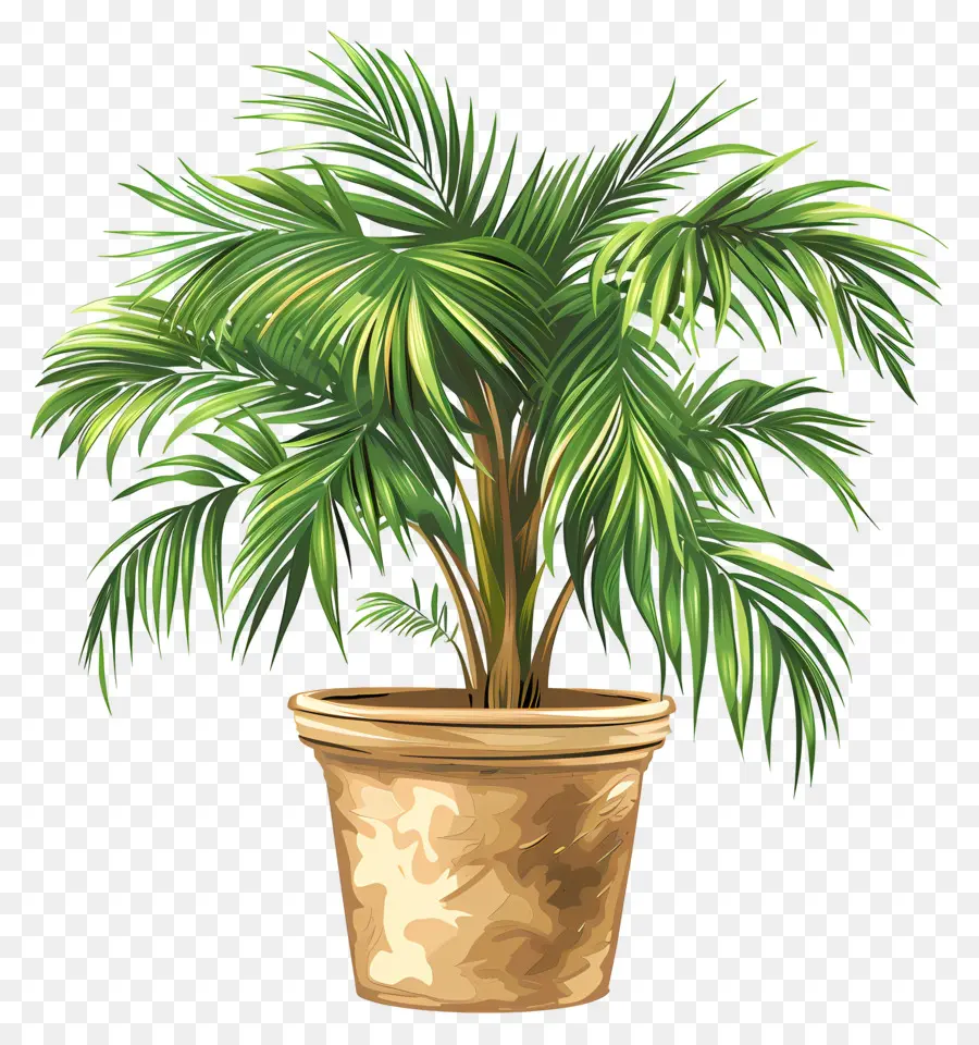 Palmier De Salon，Plante En Pot PNG