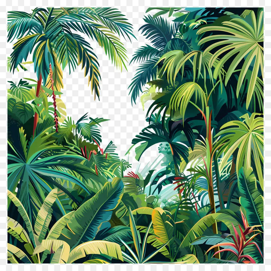 Jungle Tropicale Dense，Jungle Verte PNG