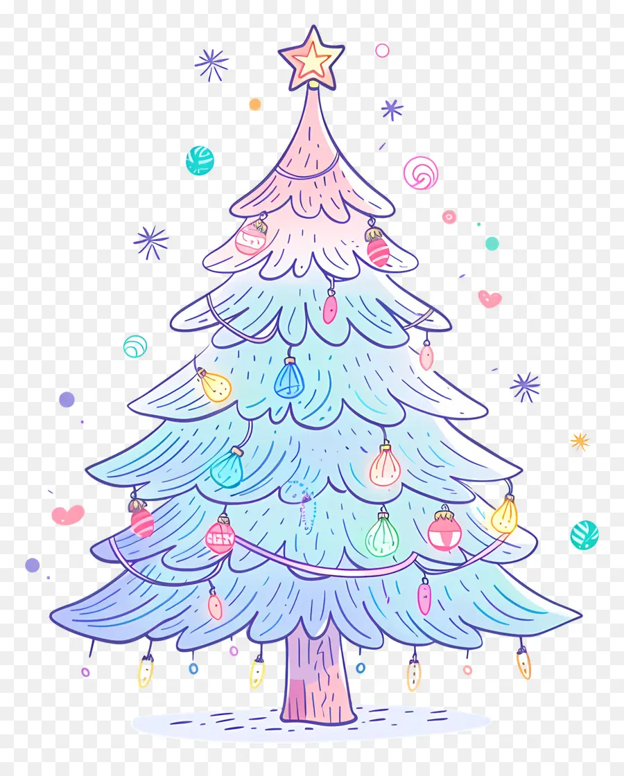 Arbre De Noël，Couverte De Neige, Arbre PNG