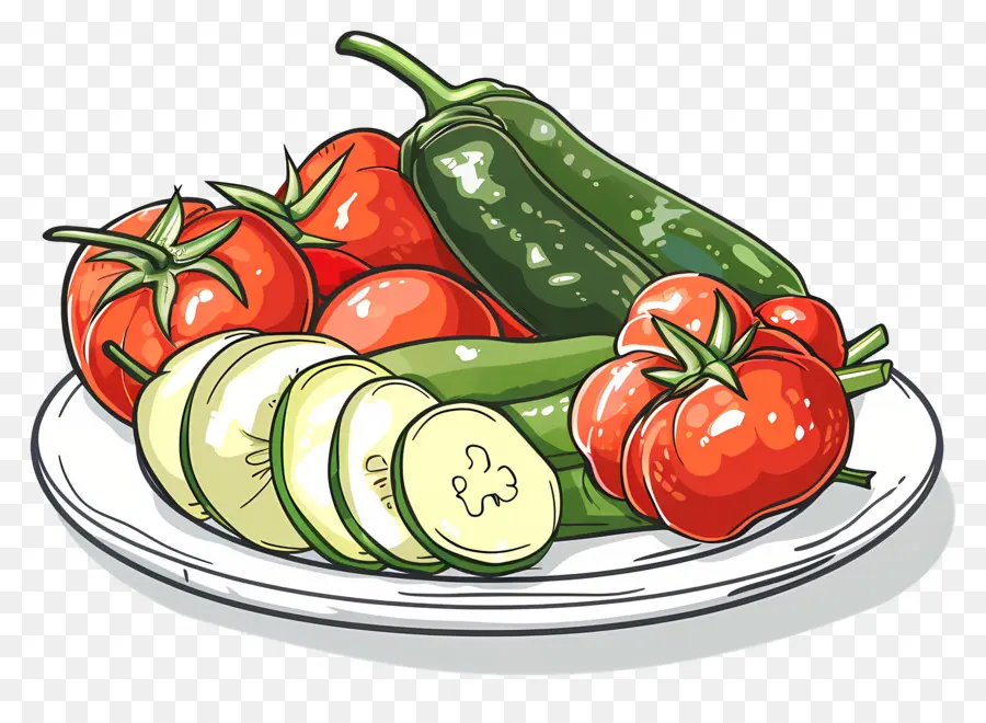 Assiette De Légumes，Légumes PNG