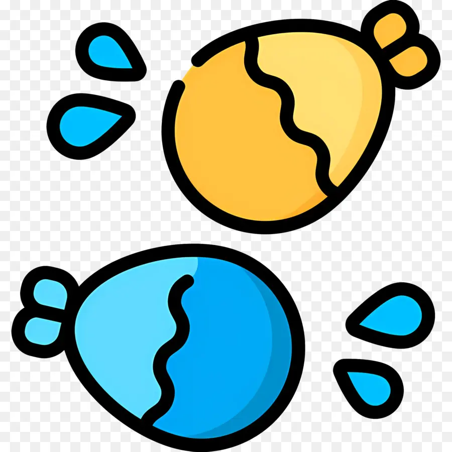 Ballons D'eau，Éclabousser PNG