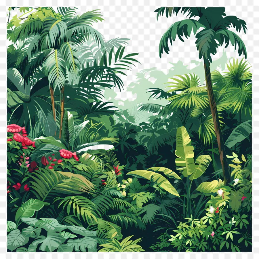 Jungle Tropicale Dense，Jungle Verte PNG