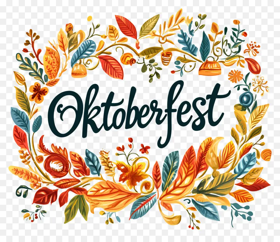 Oktoberfest，Couronne De Fleurs PNG