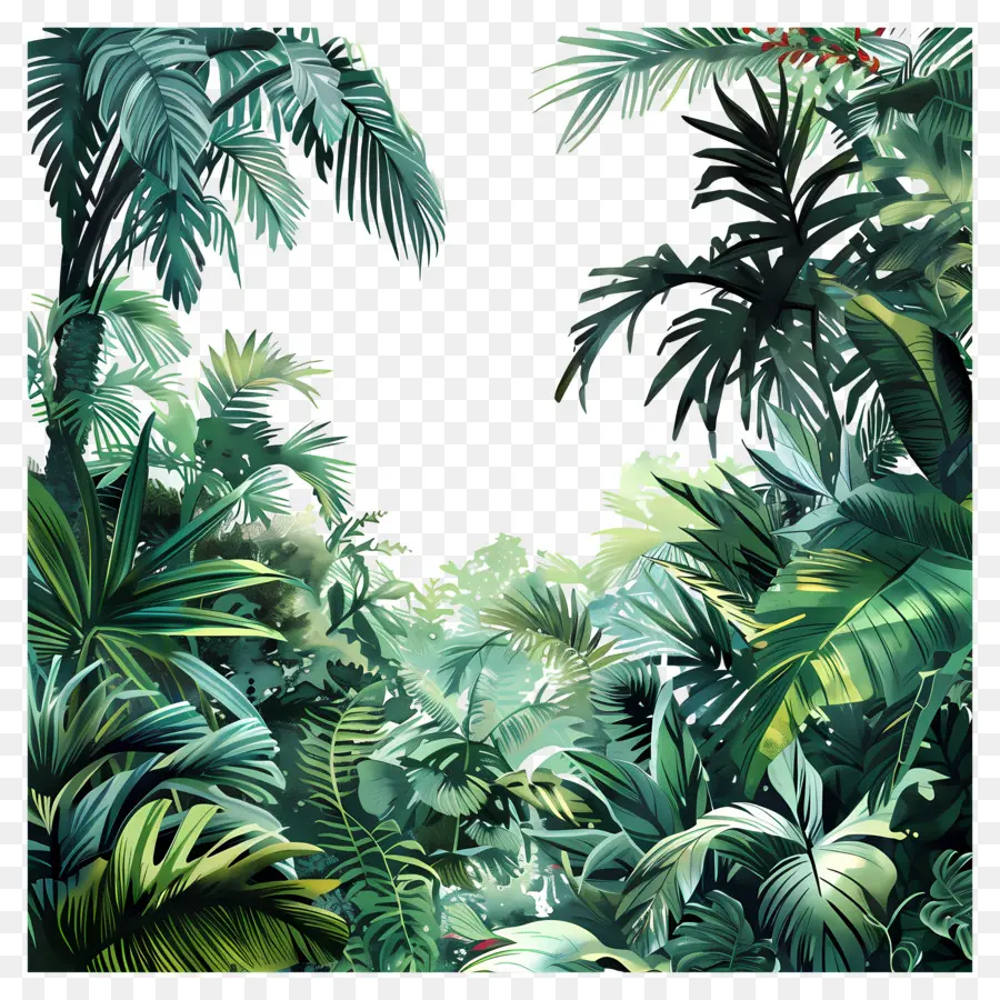 Jungle Tropicale Dense，Jungle Verte PNG