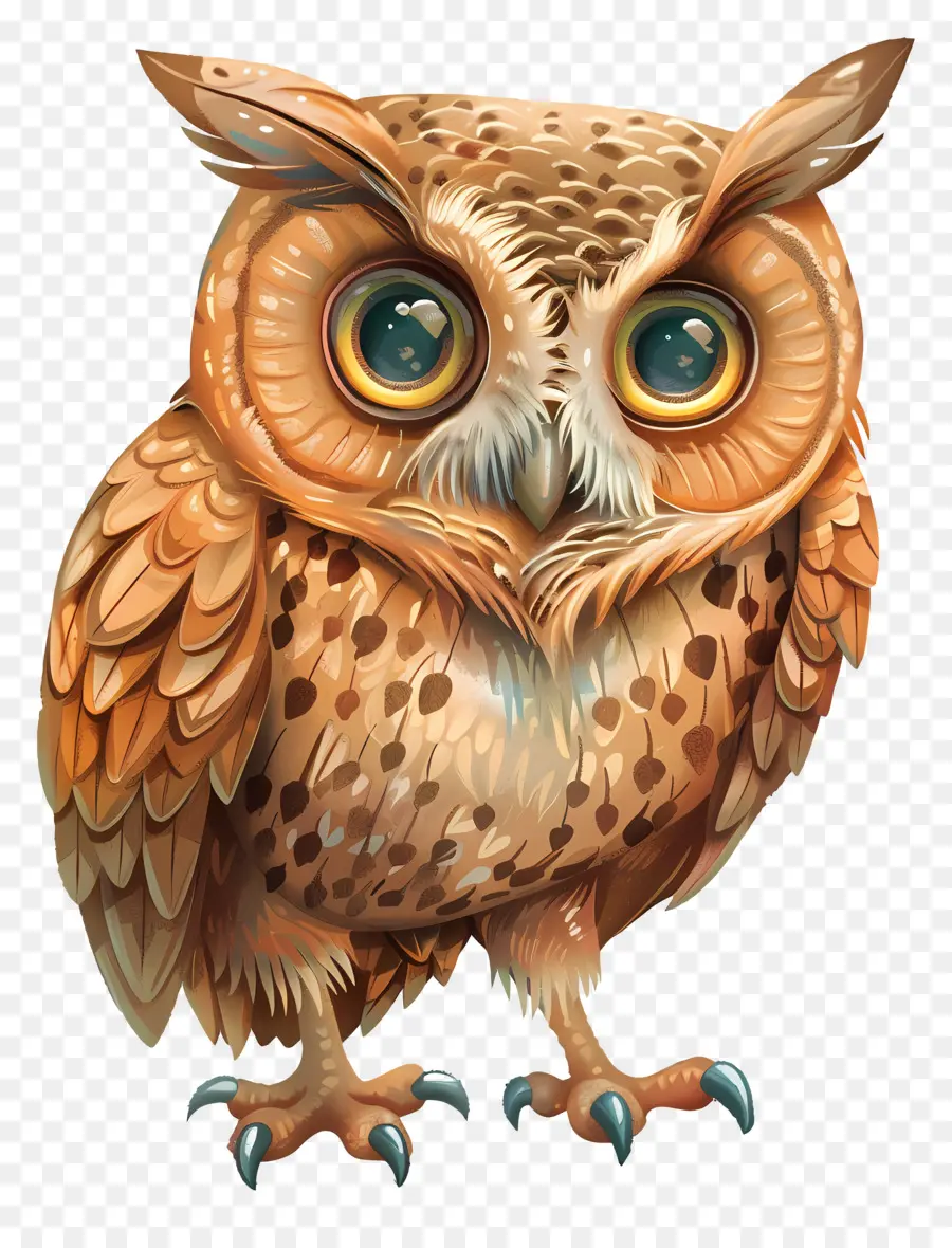 Hibou，Hibou Mignon PNG