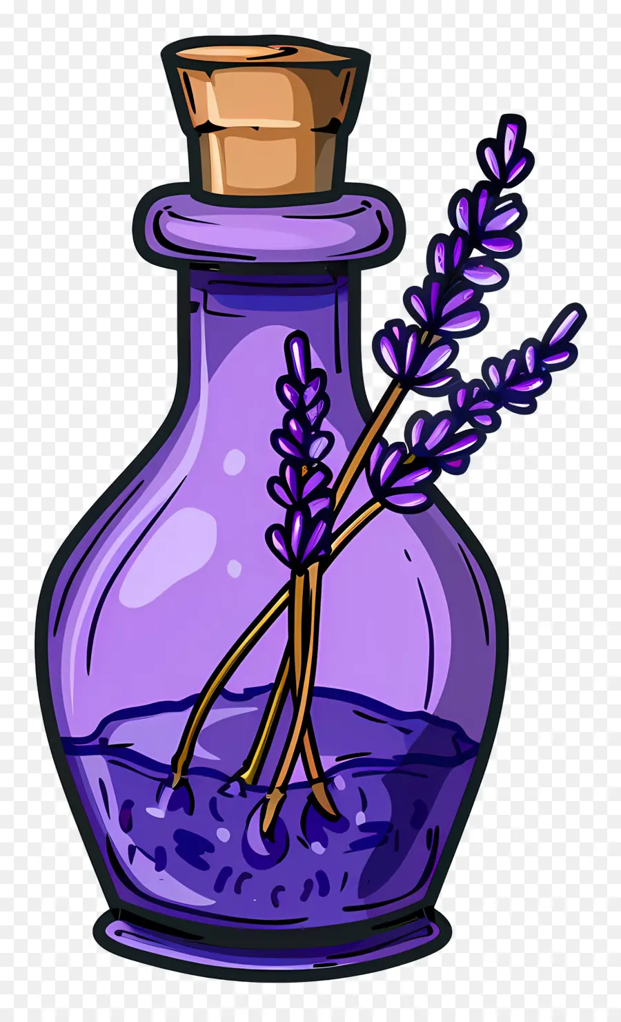 Bouteille De Potion à La Lavande，Bouteille PNG